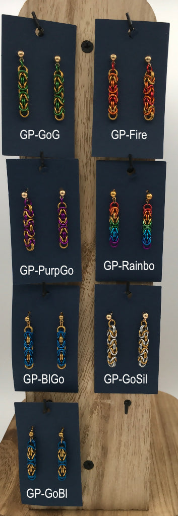 Ear Post Byzantine Earrings