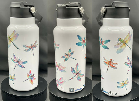 32 oz 2-in-1 wide mouth sublimated water bottle