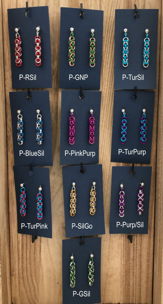 Ear Post Byzantine Earrings