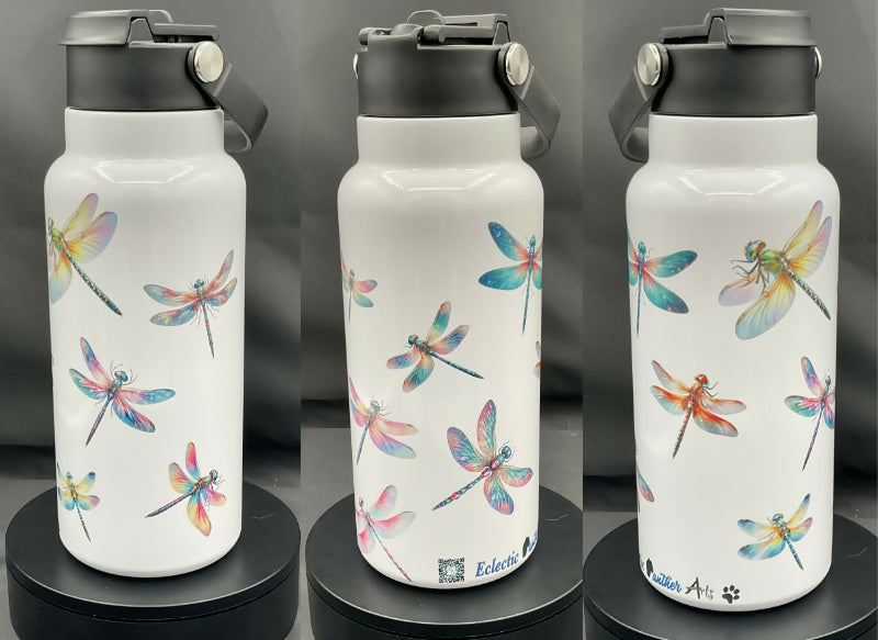 32 oz 2-in-1 wide mouth sublimated water bottle